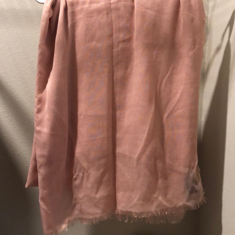 Blush sheer scarf/shall
